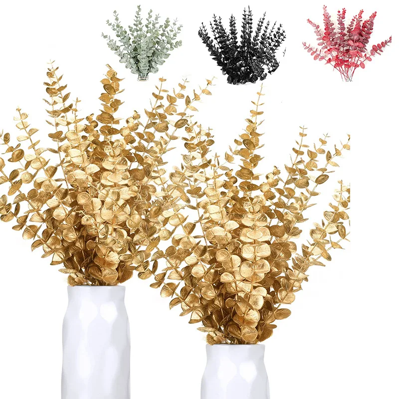 Florist Supply Bulk - 10pcs Artificial Eucalyptus Leaf Wedding Home