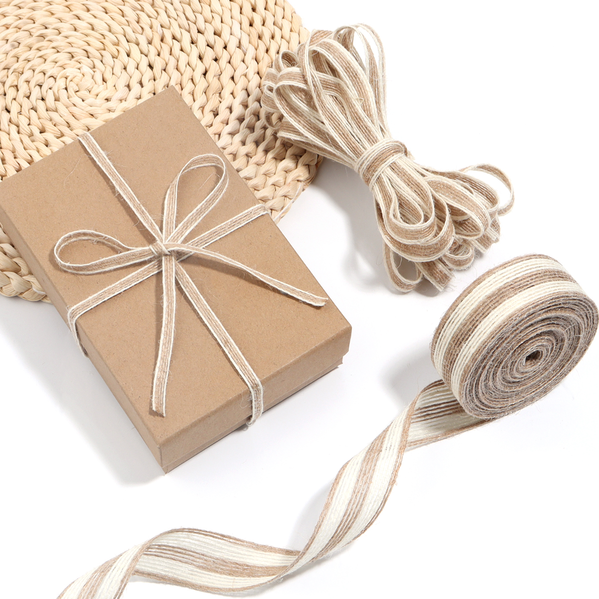 Twine Jute Natural - 1-10m/Lot Natural Vintage Jute Burlap White