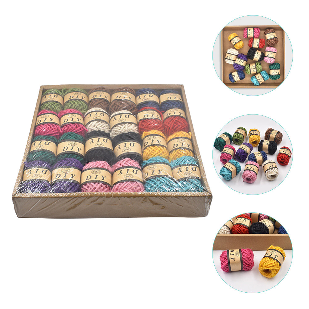 Twine Jute Natural - 24 Rolls Hemp Rope 10 Meters