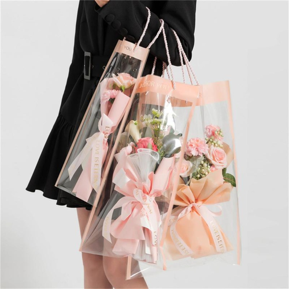 Florist Supply Paper - 10pcs New Transparent Bouquet Gift Bag