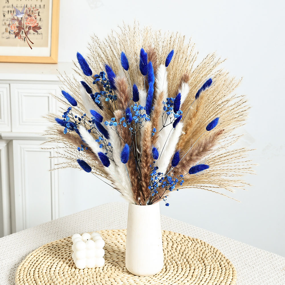70 Stem Blue Fluffly Rabbit Ta - مراجعة Florist Supply Bulk وسعره