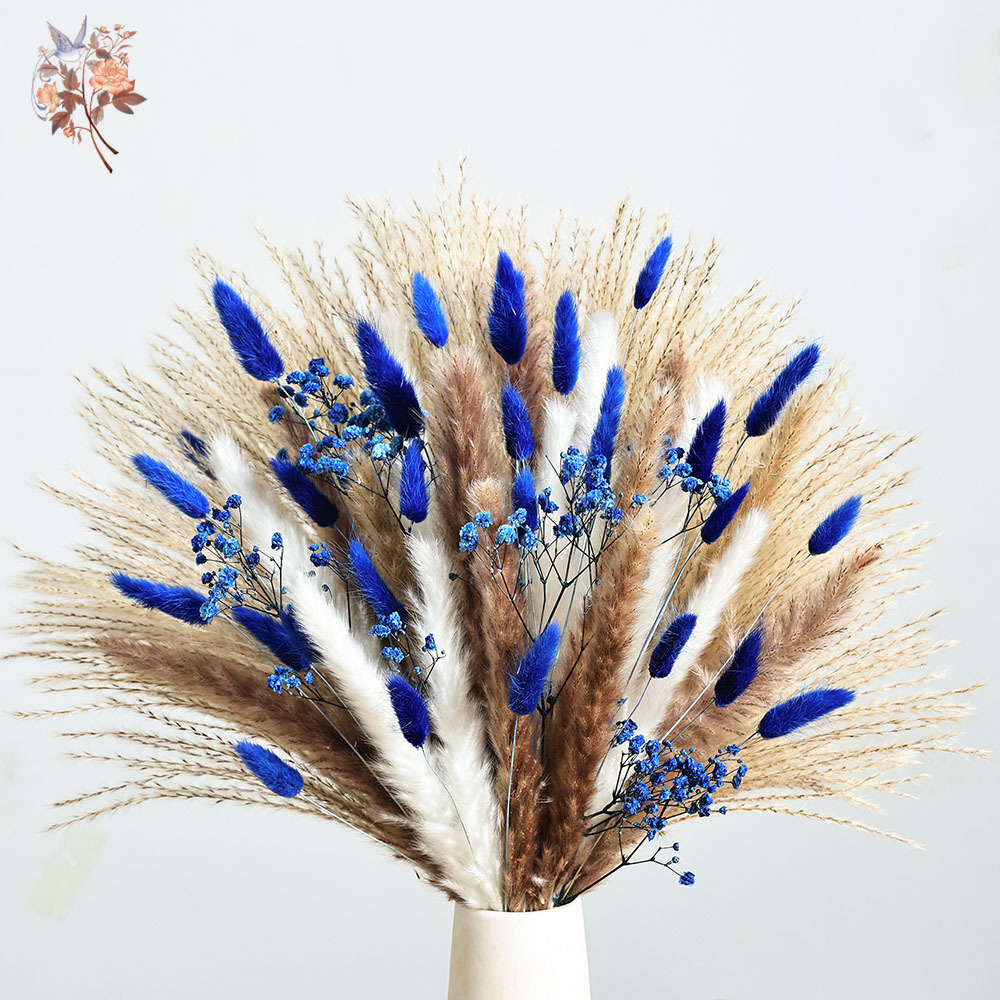 70 Stem Blue Fluffly Rabbit Ta - مراجعة Florist Supply Bulk وسعره
