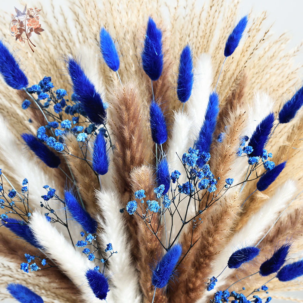 70 Stem Blue Fluffly Rabbit Ta - مراجعة Florist Supply Bulk وسعره