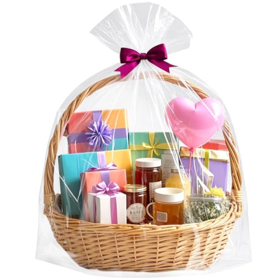 Extra Large Easter Cellophane  - مراجعة Cellophane Wrap Clear وسعره