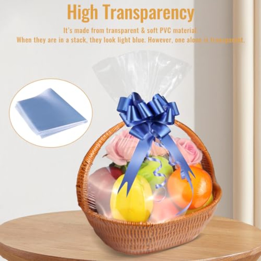 90PCS Shrink Wrap Bags for Chr - مراجعة Cellophane Wrap Clear وسعره