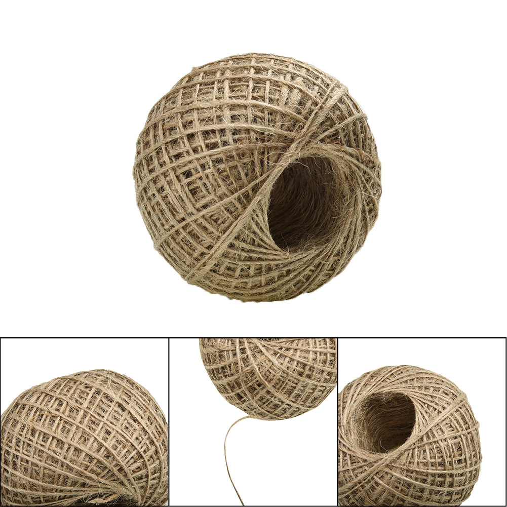New 100m Long Linen Rope Jute  - مراجعة Twine Jute Natural وسعره
