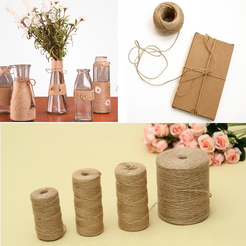 30/50/300Meters Natural Vintag - مراجعة Twine Jute Natural وسعره