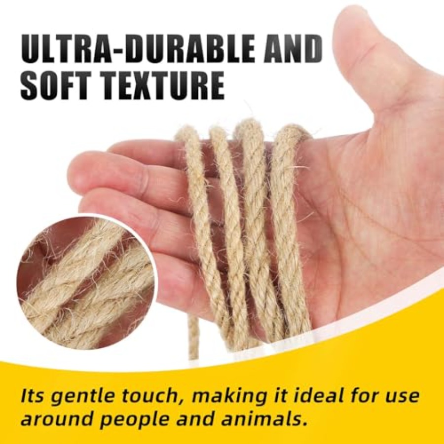 Natural Jute Twine 8MM x 50FT  - مراجعة Twine Jute Natural وسعره
