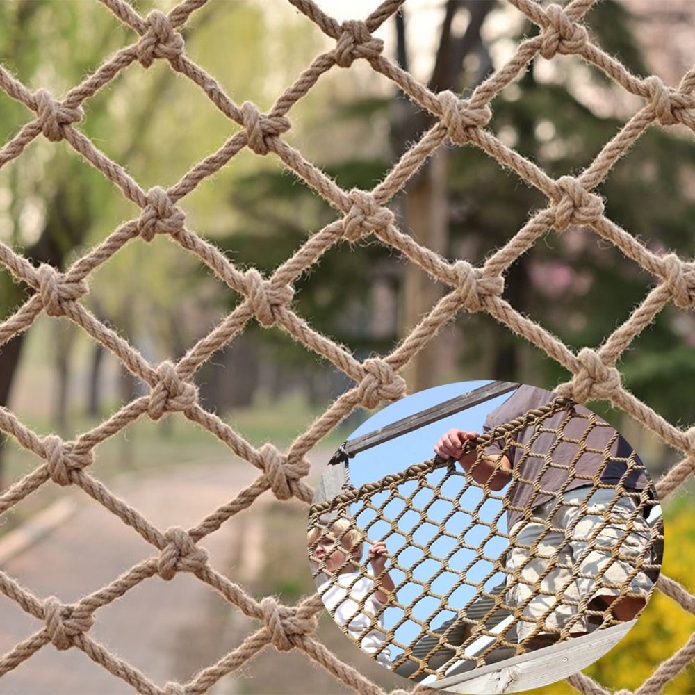 Hemp Rope Climbing Net Nature  - مراجعة Twine Jute Natural وسعره