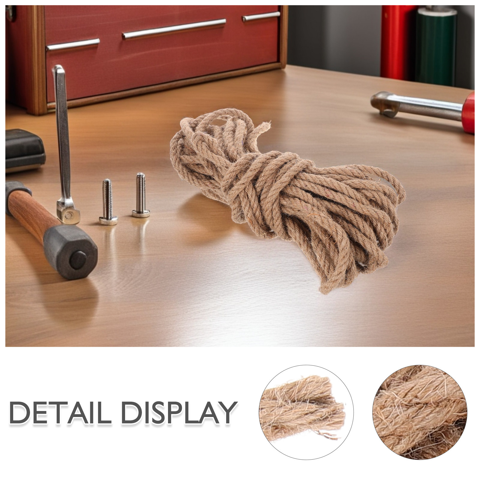 Thick Natural Jute Twine Rope  - مراجعة Twine Jute Natural وسعره