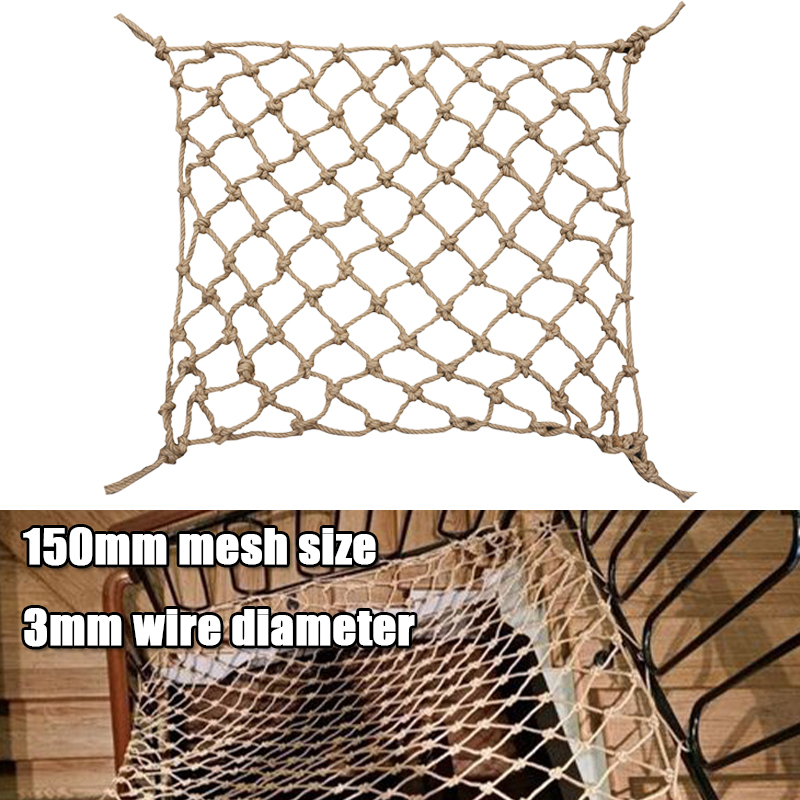 1Pc Hemp Rope Climbing Net Nat - مراجعة Twine Jute Natural وسعره