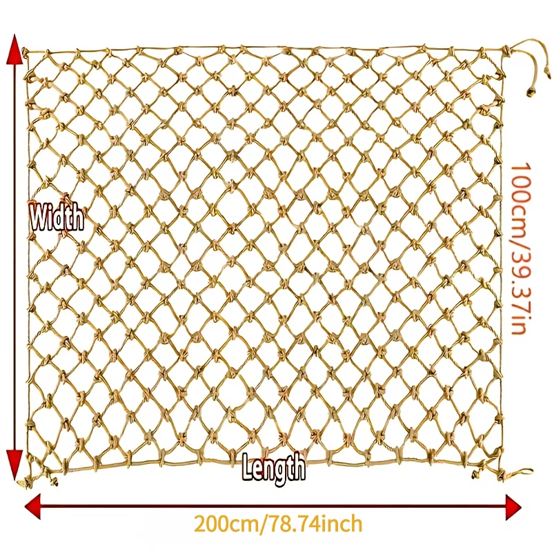 1Pc Hemp Rope Climbing Net Nat - مراجعة Twine Jute Natural وسعره