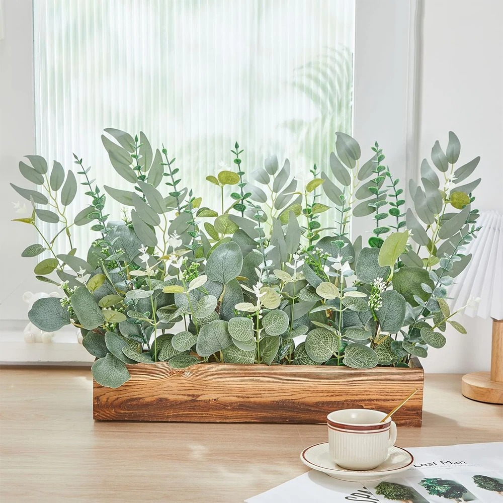 20pcs Eucalyptus Leaves Stems  - مراجعة Florist Supply Bulk وسعره