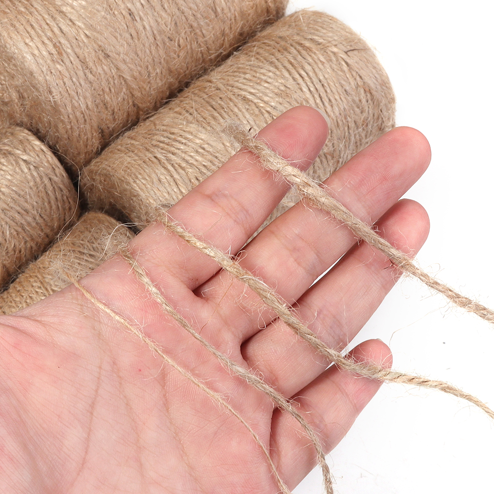 100Meters Natural Jute Cords S - مراجعة Twine Jute Natural وسعره