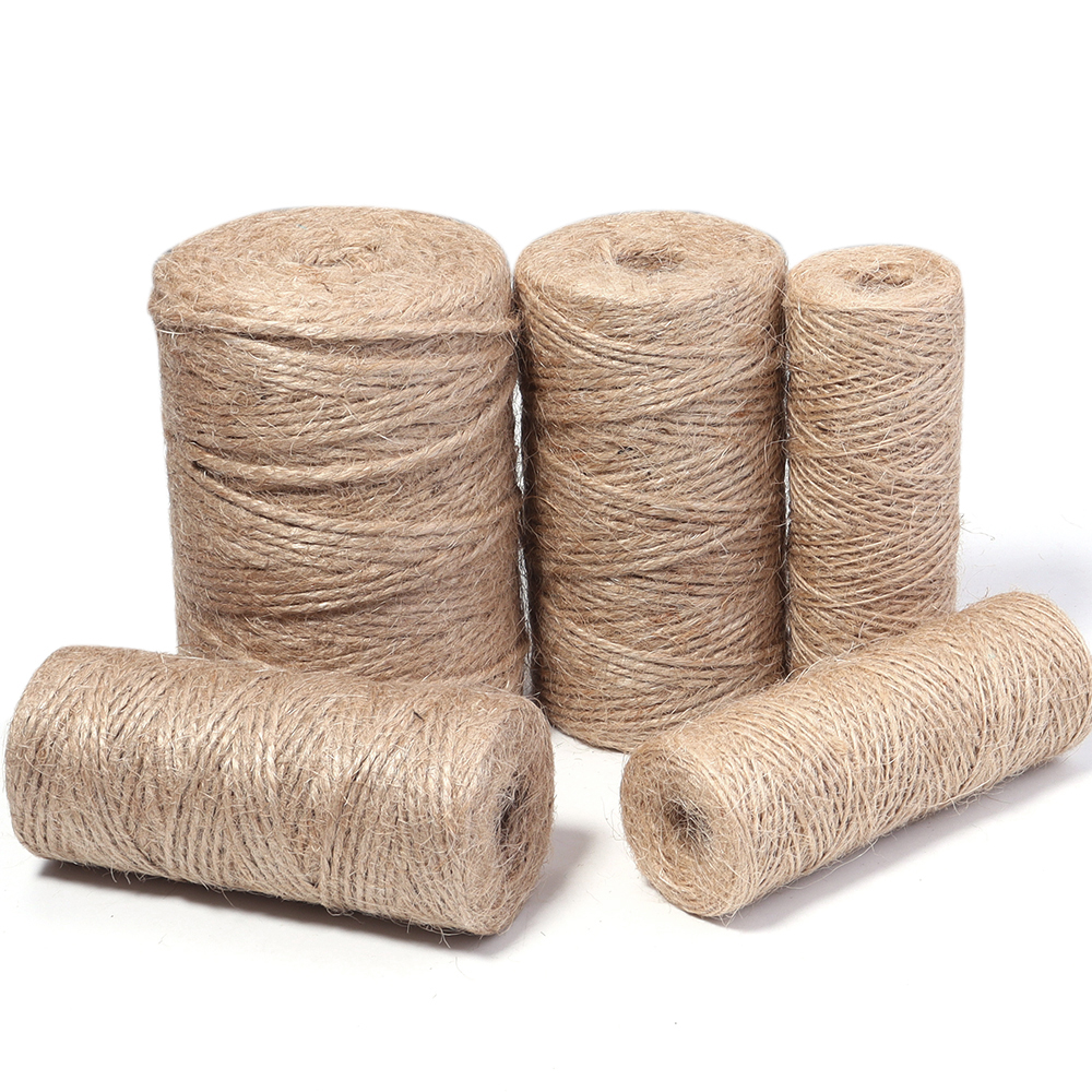 100Meters Natural Jute Cords S - مراجعة Twine Jute Natural وسعره