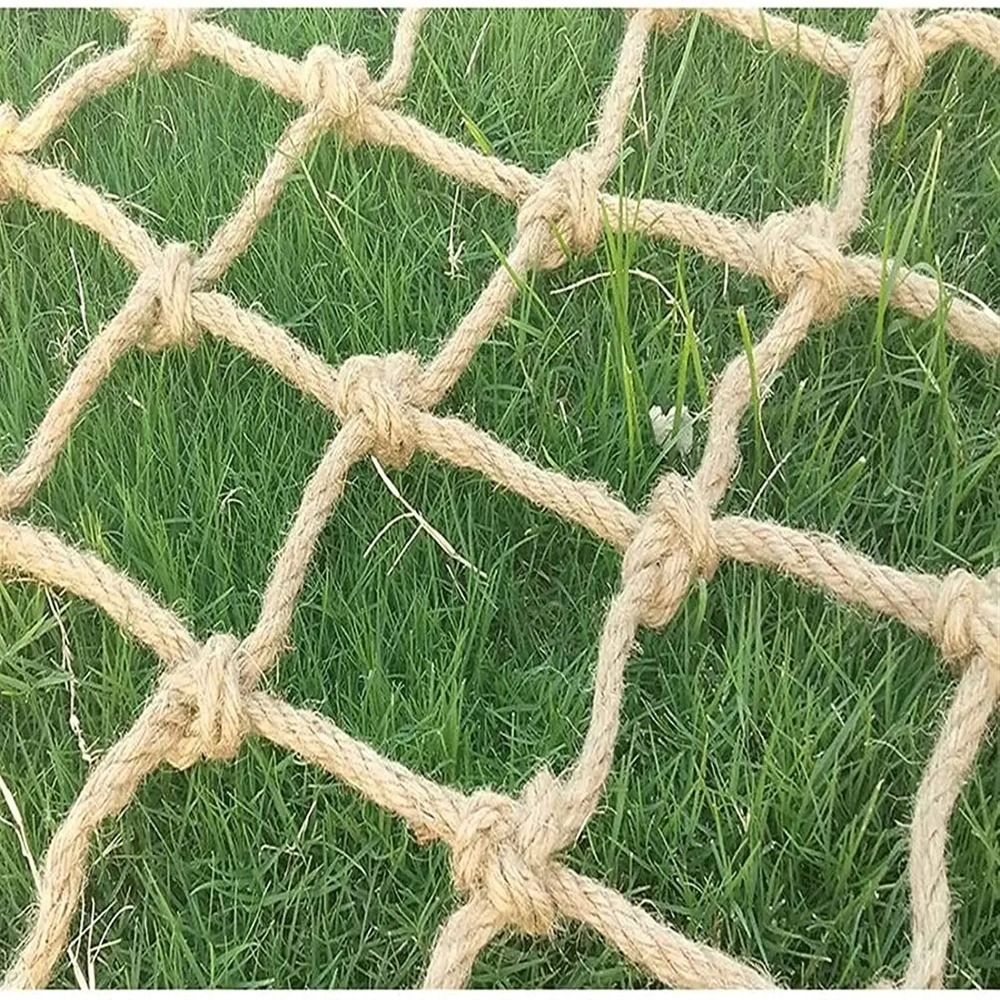 Hemp Rope Climbing Net Nature  - مراجعة Twine Jute Natural وسعره