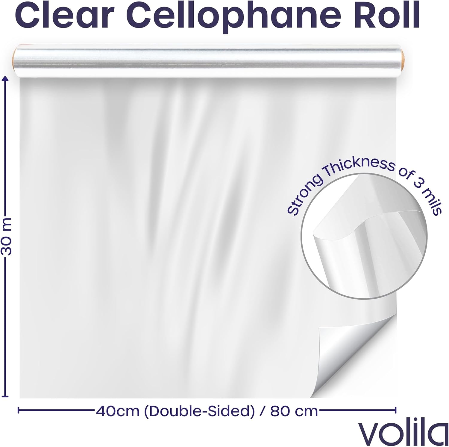 Clear Cellophane Wrap Roll, 31 - مراجعة Cellophane Wrap Clear وسعره