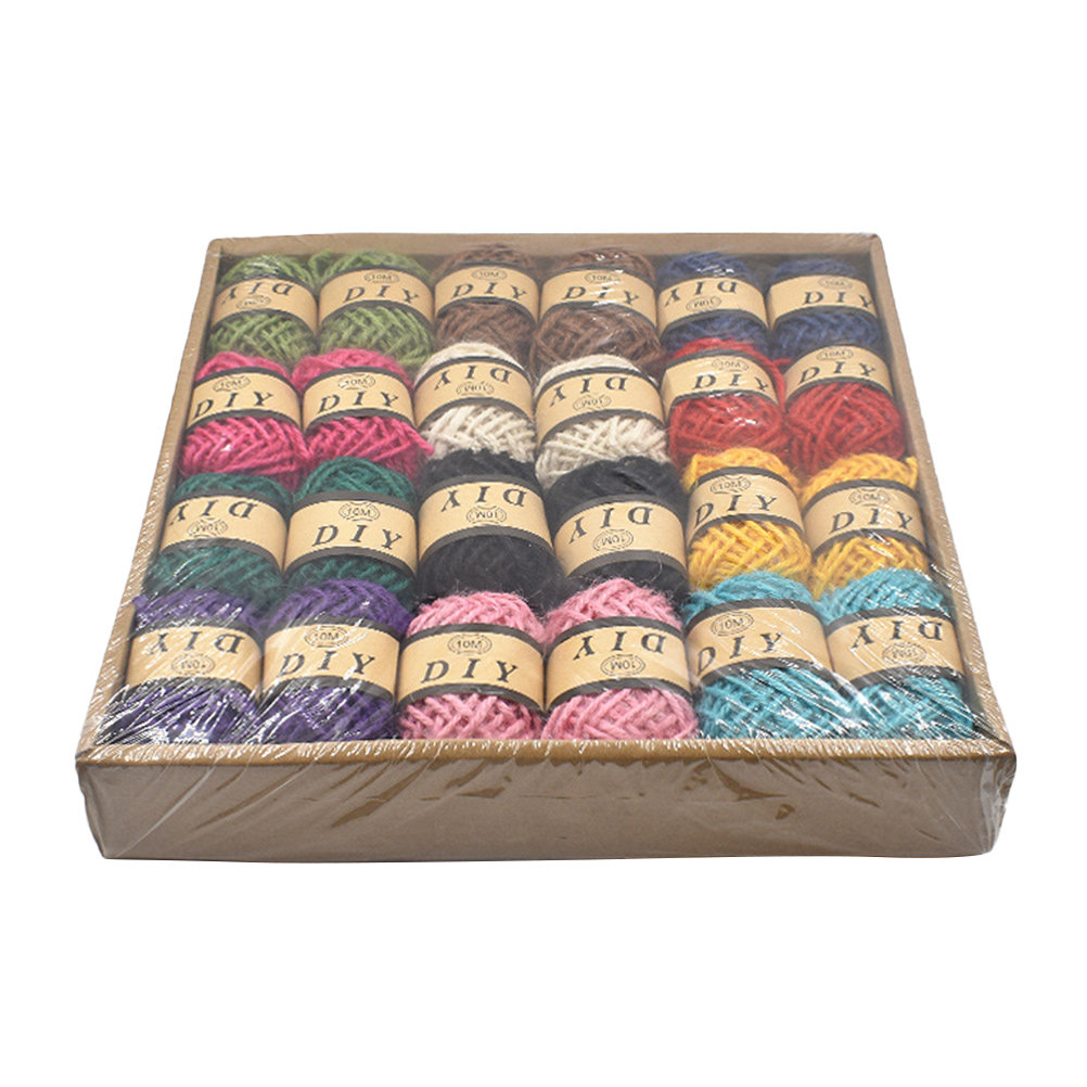 24 Rolls Hemp Rope 10 Meters P - مراجعة Twine Jute Natural وسعره