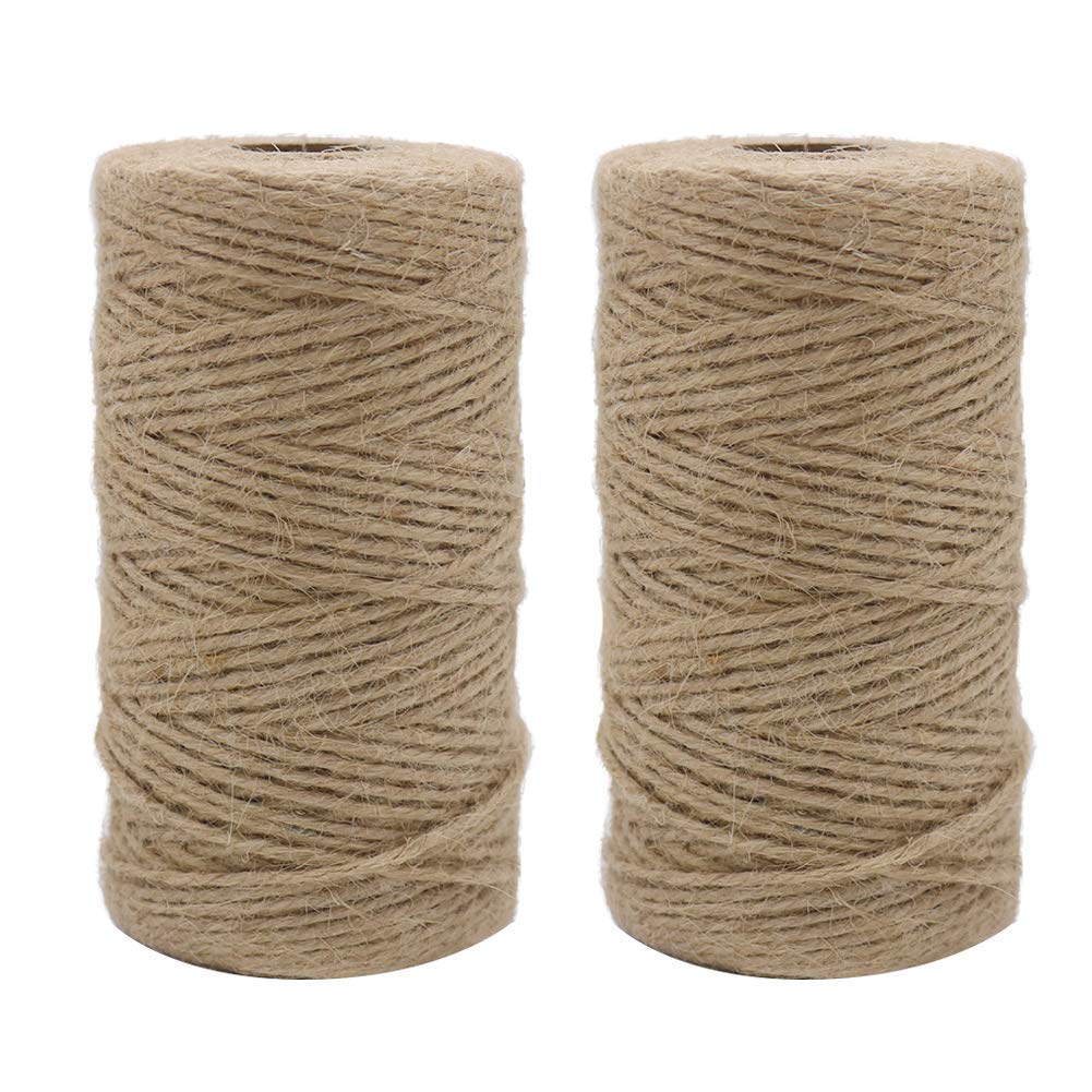 2Pcs X 333 Feet 2Mm 3Ply Jute  - مراجعة Twine Jute Natural وسعره