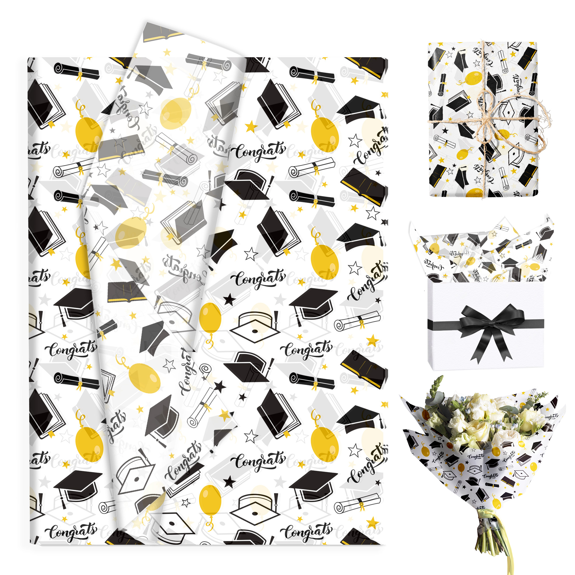 15/35pcs Graduation Gift Wrapp - مراجعة Florist Supply Bulk وسعره