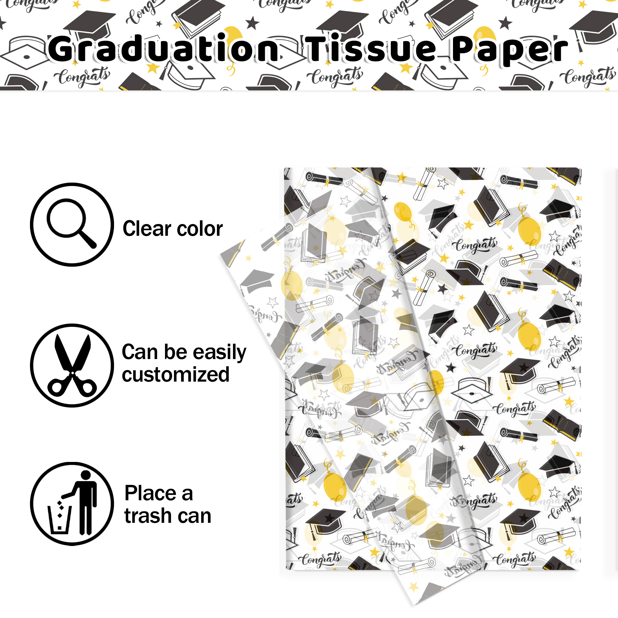 15/35pcs Graduation Gift Wrapp - مراجعة Florist Supply Bulk وسعره