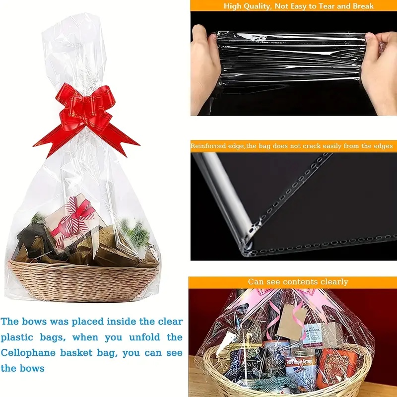20/50 piece large clear cellop - مراجعة Cellophane Wrap Clear وسعره