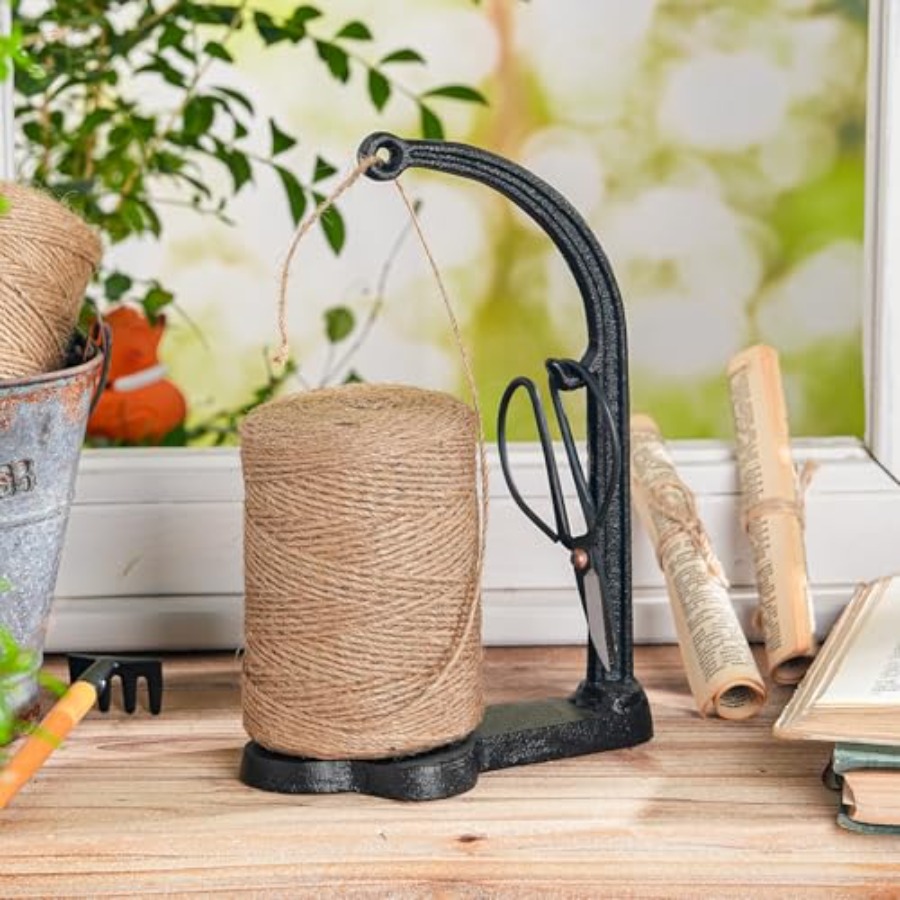 Cast Iron Garden Twine Holder  - مراجعة Twine Jute Natural وسعره