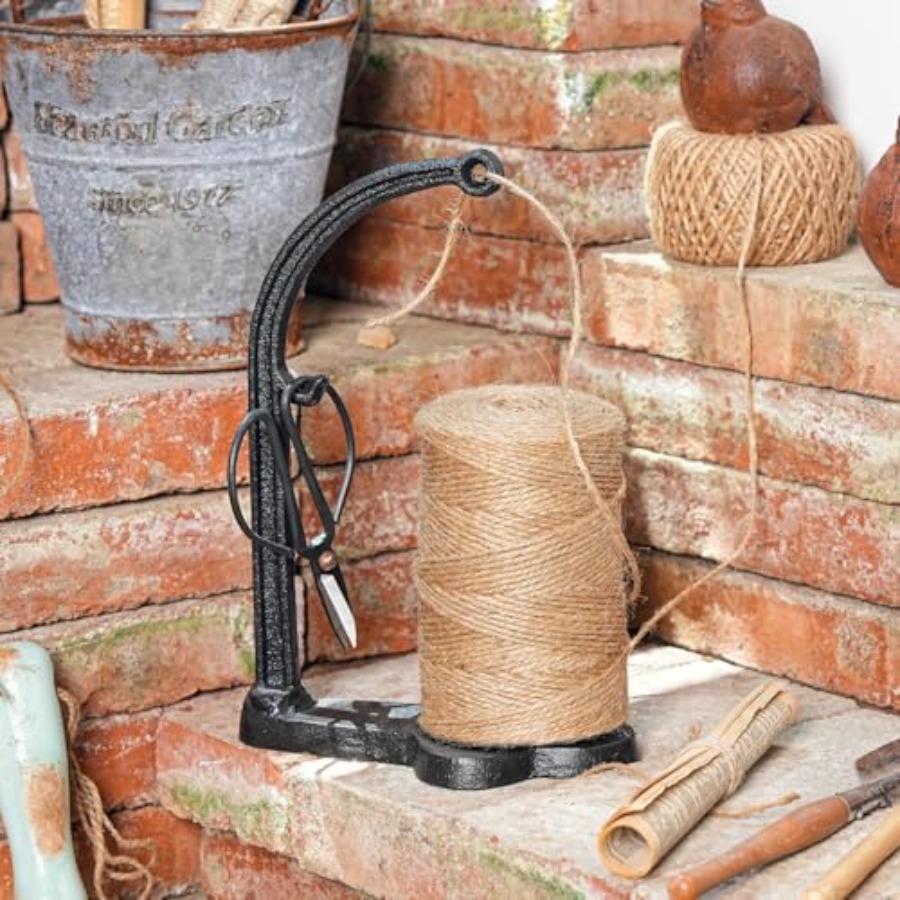 Cast Iron Garden Twine Holder  - مراجعة Twine Jute Natural وسعره