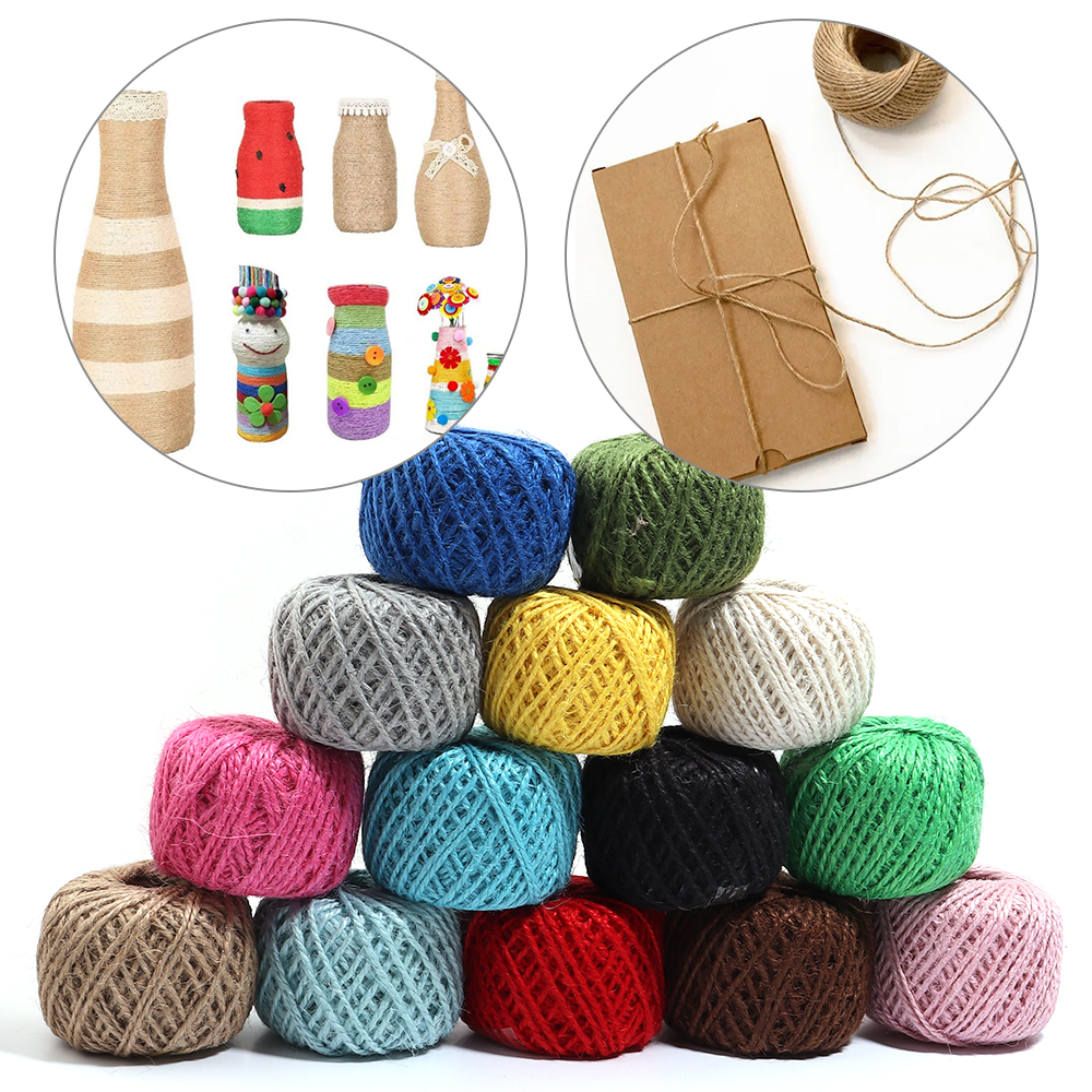 50Meter Natural Jute Ribbon Cr - مراجعة Twine Jute Natural وسعره