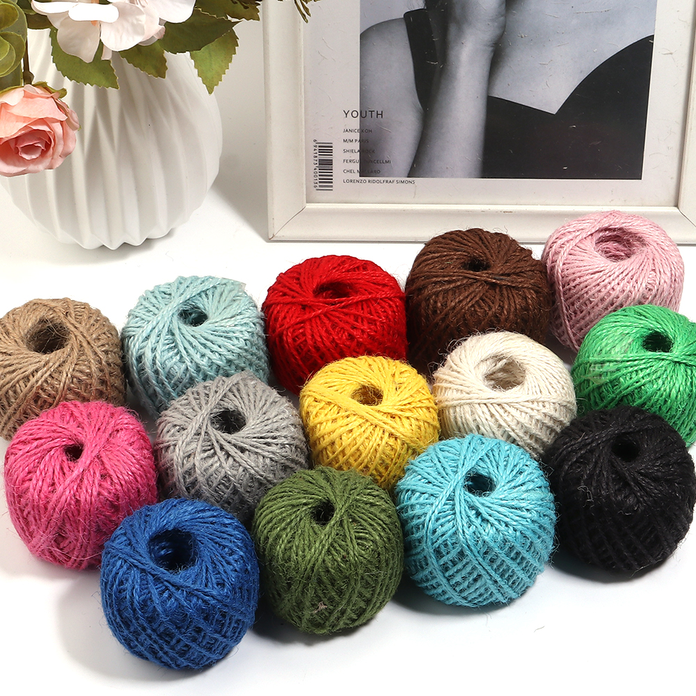 50Meter Natural Jute Ribbon Cr - مراجعة Twine Jute Natural وسعره