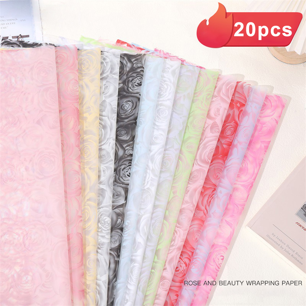 20pcs Flower Wrapping Paper Go - مراجعة Florist Supply Bulk وسعره