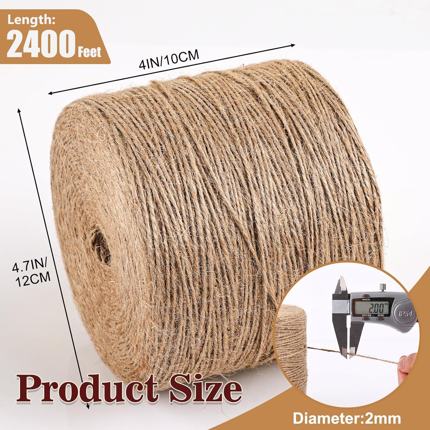 Natural Jute Twine 2400ft for  - مراجعة Twine Jute Natural وسعره